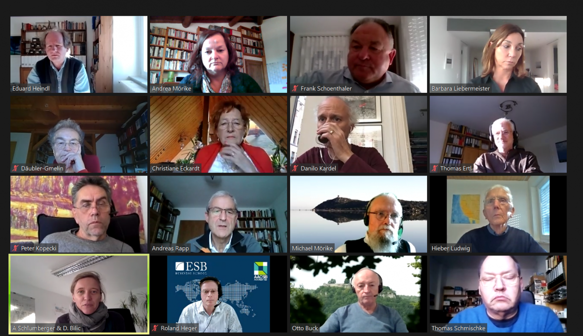 Online-Meeting Jurysitzung